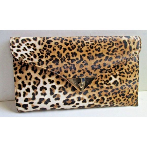 *RETRO Oversized Envelope On Trend Animal Print 2-Way Clutch Shoulder Bag